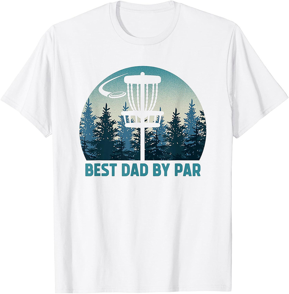 Best Dad By Par Funny Disc Golf Frisbee Golfer Father's Day T-Shirt