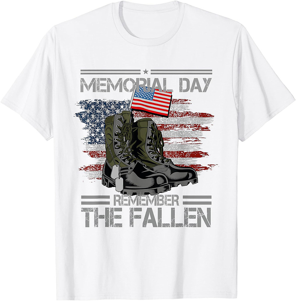 Memorial Day Remember The Fallen Veteran Military Vintage T-Shirt