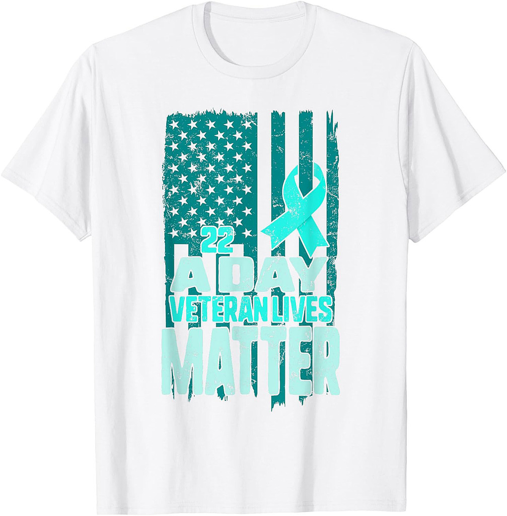 22 A Day Is 22 Too Many Veteran Lives Matter Help Veterans T-Shirt