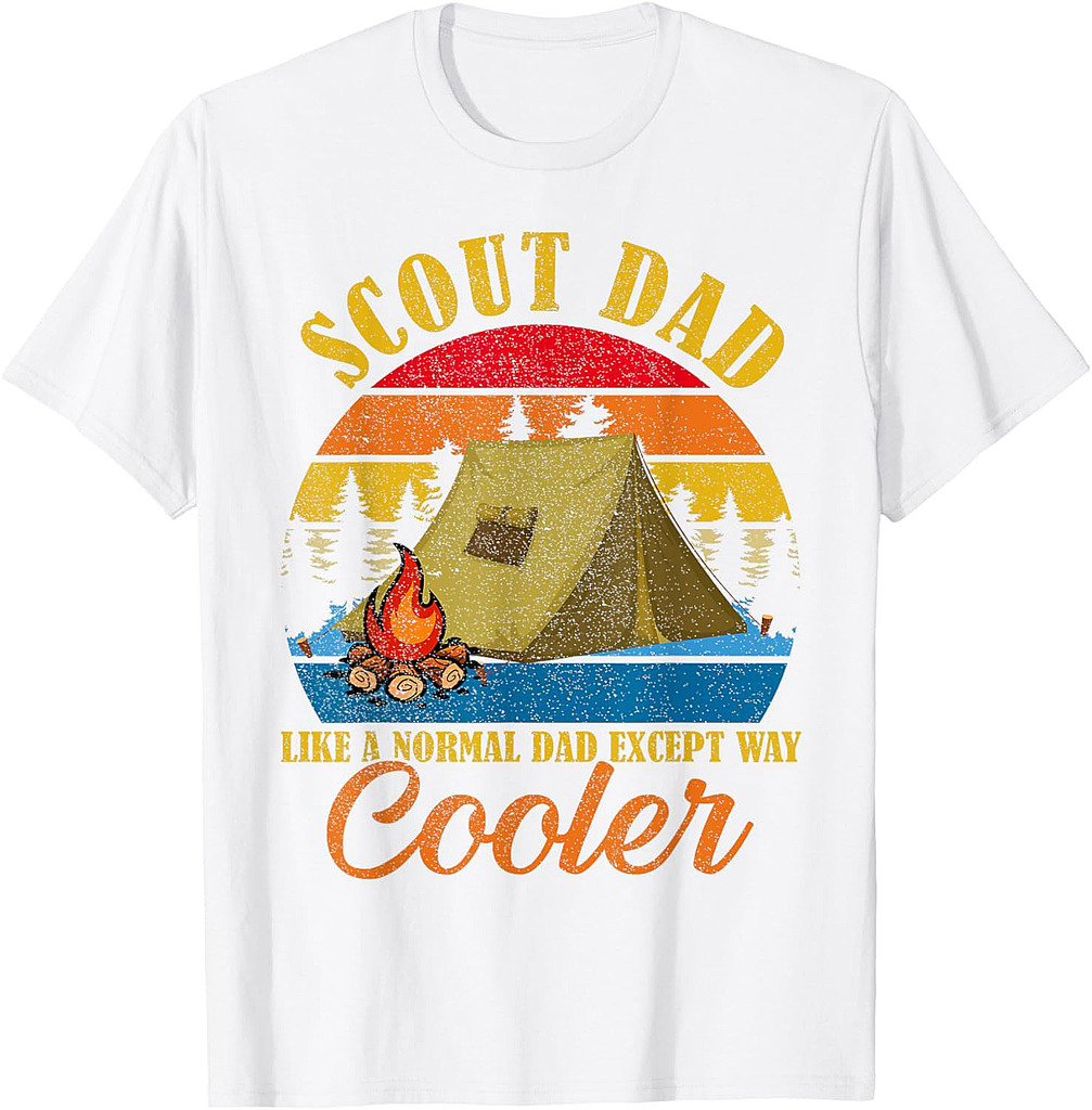Vintage Scout Dad Except Way Cooler Normal Dad Father's Day T-Shirt