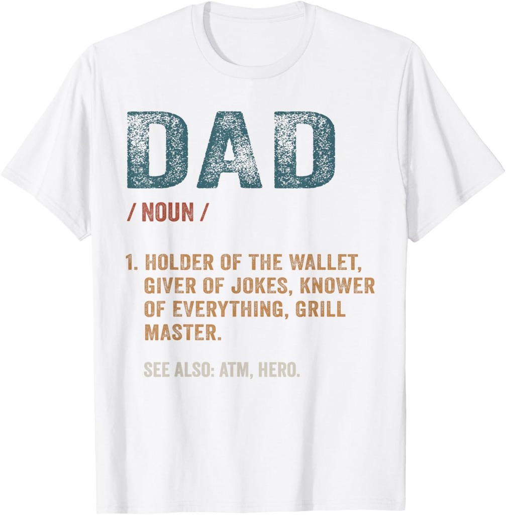 Dad Definition Funny Father's Day Dad Jokes Men T-Shirt