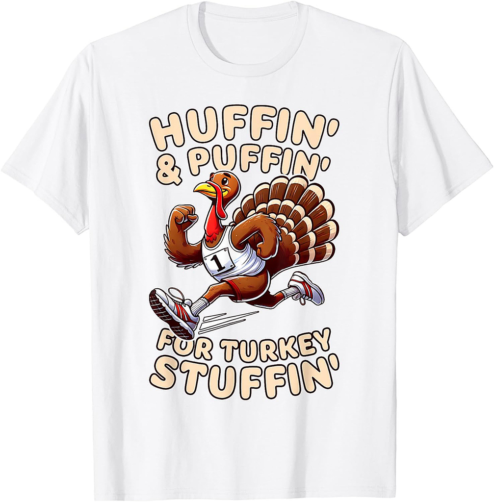 Thanksgiving Turkey Trot Running Turkey Funny T-Shirt