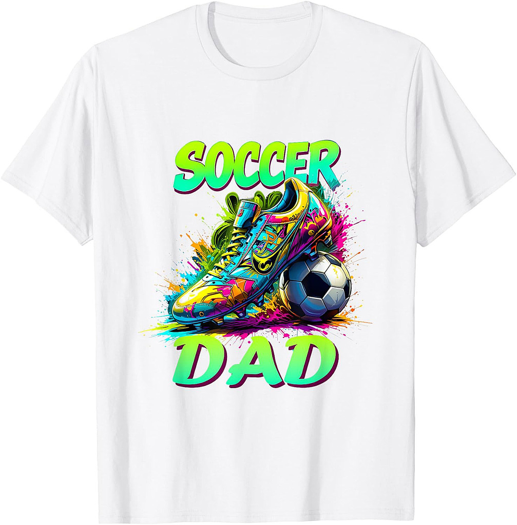 Funny Daddy Soccer Sport Lover Fan Fathers Day Soccer Dad T-Shirt