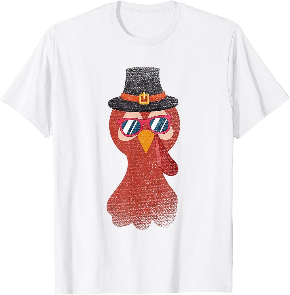 Funny Pilgrim Turkey Day Holiday Costume Thanksgiving T-Shirt