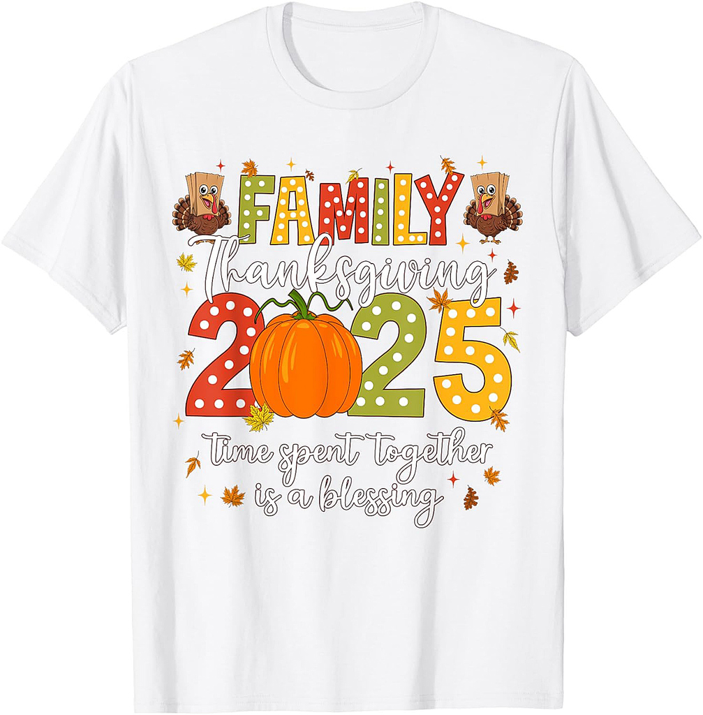 Family Thanksgiving 2025 Thanksgiving Crew Turkey Matching T-Shirt