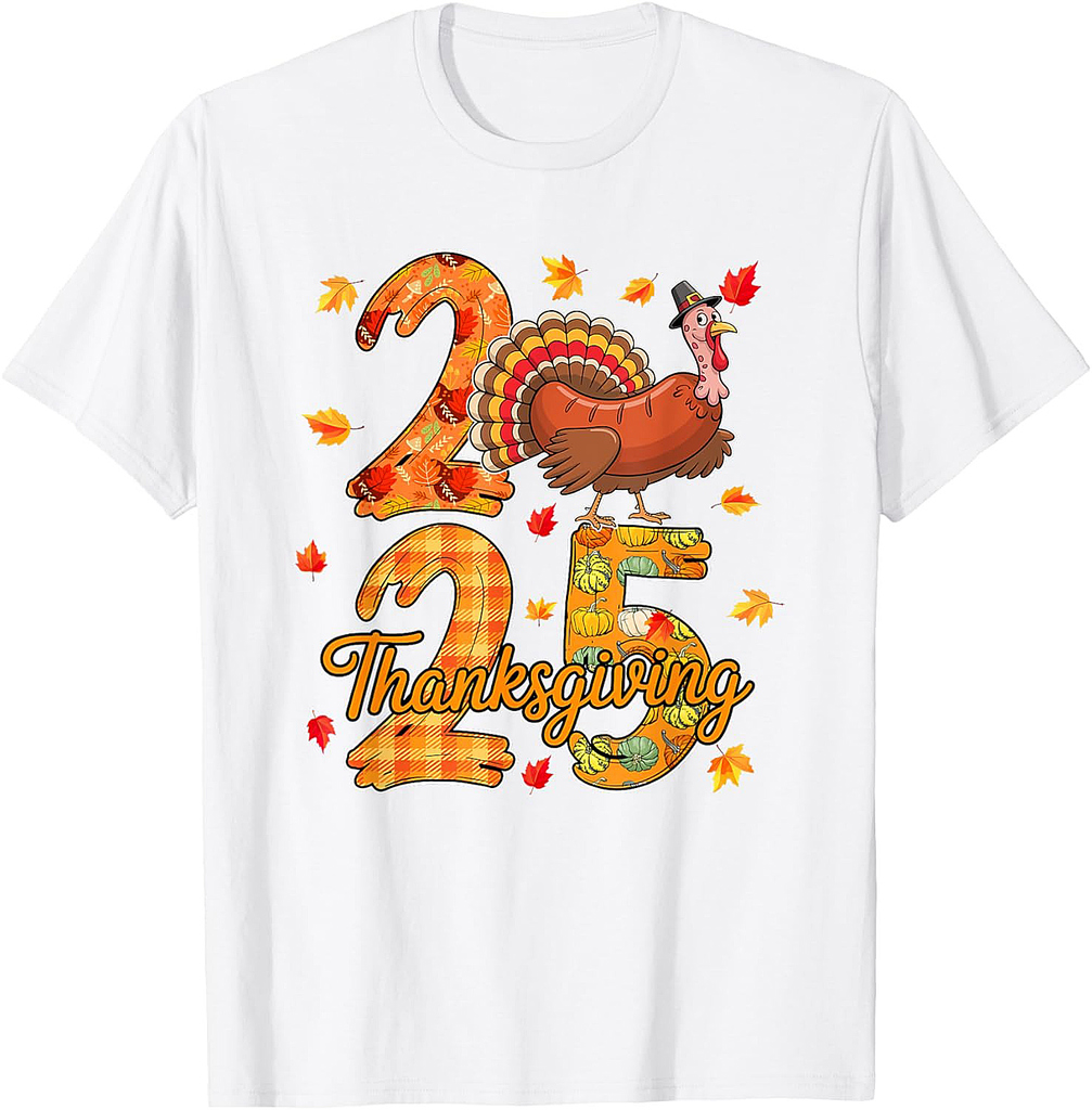 Thanksgiving 2025 Cute Turkey As Sausage Food Lover Autumn T-Shirt
