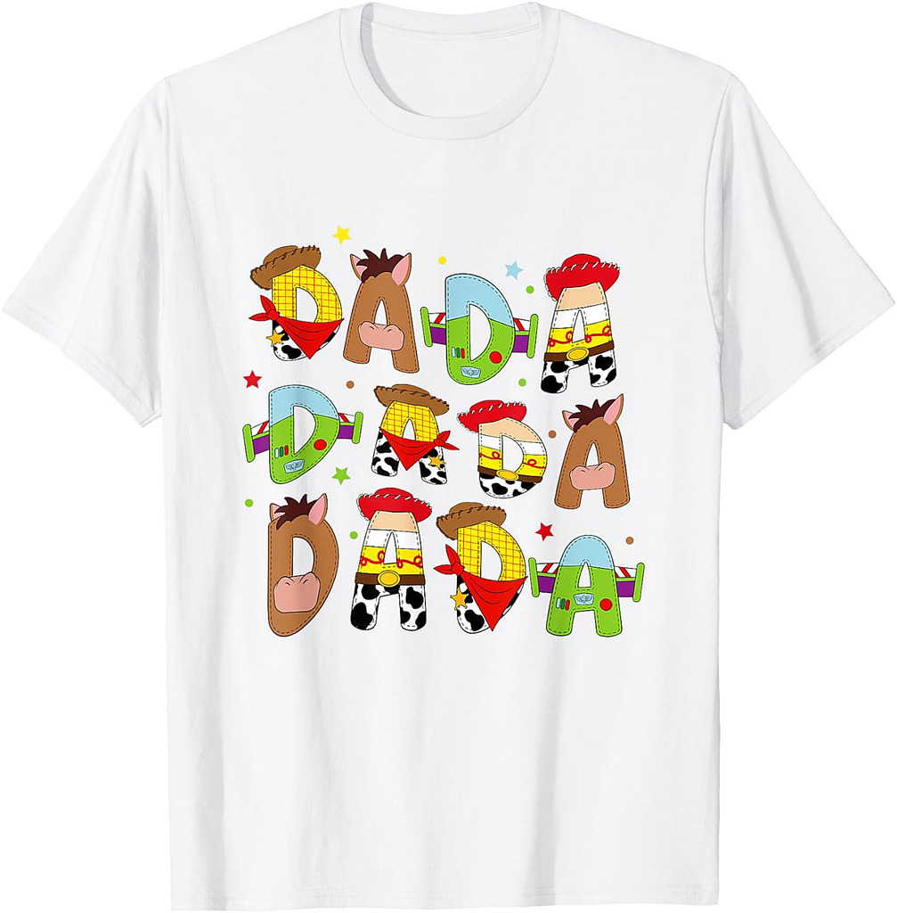 Funny Story Dada Toy Boy Dad Fathers Day Tee T-Shirt