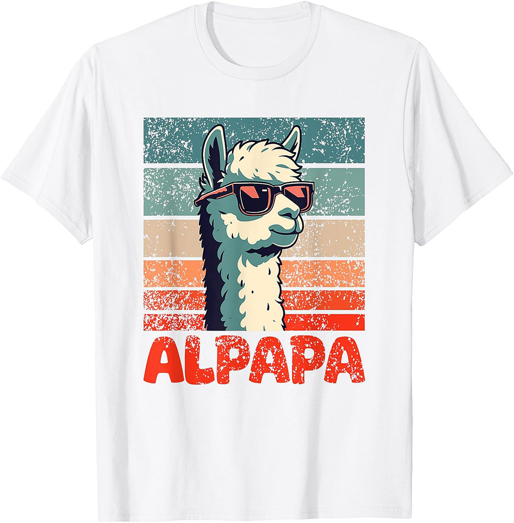Alpapa Father's Day Best Dad Alpaca T-Shirt