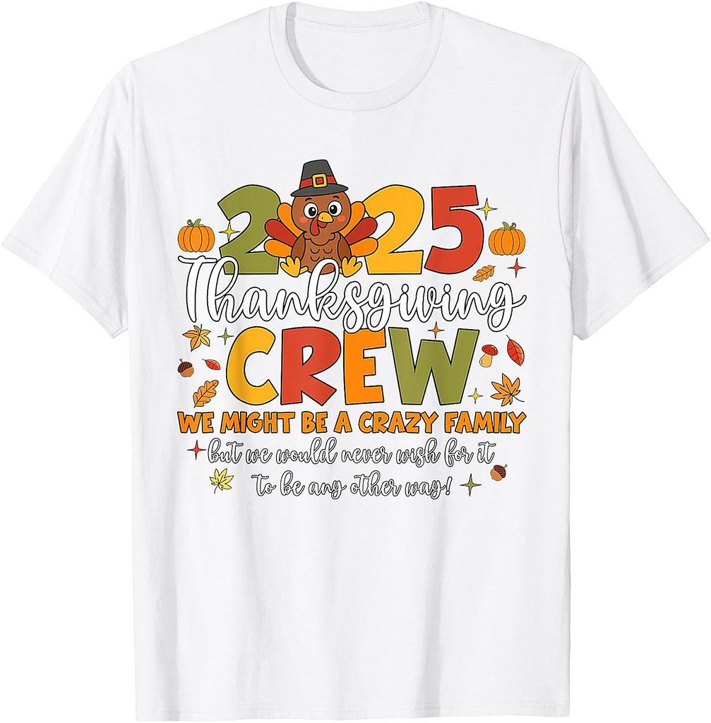 Family Thanksgiving 2025 Thanksgiving Crew Turkey Matching 01 T-Shirt