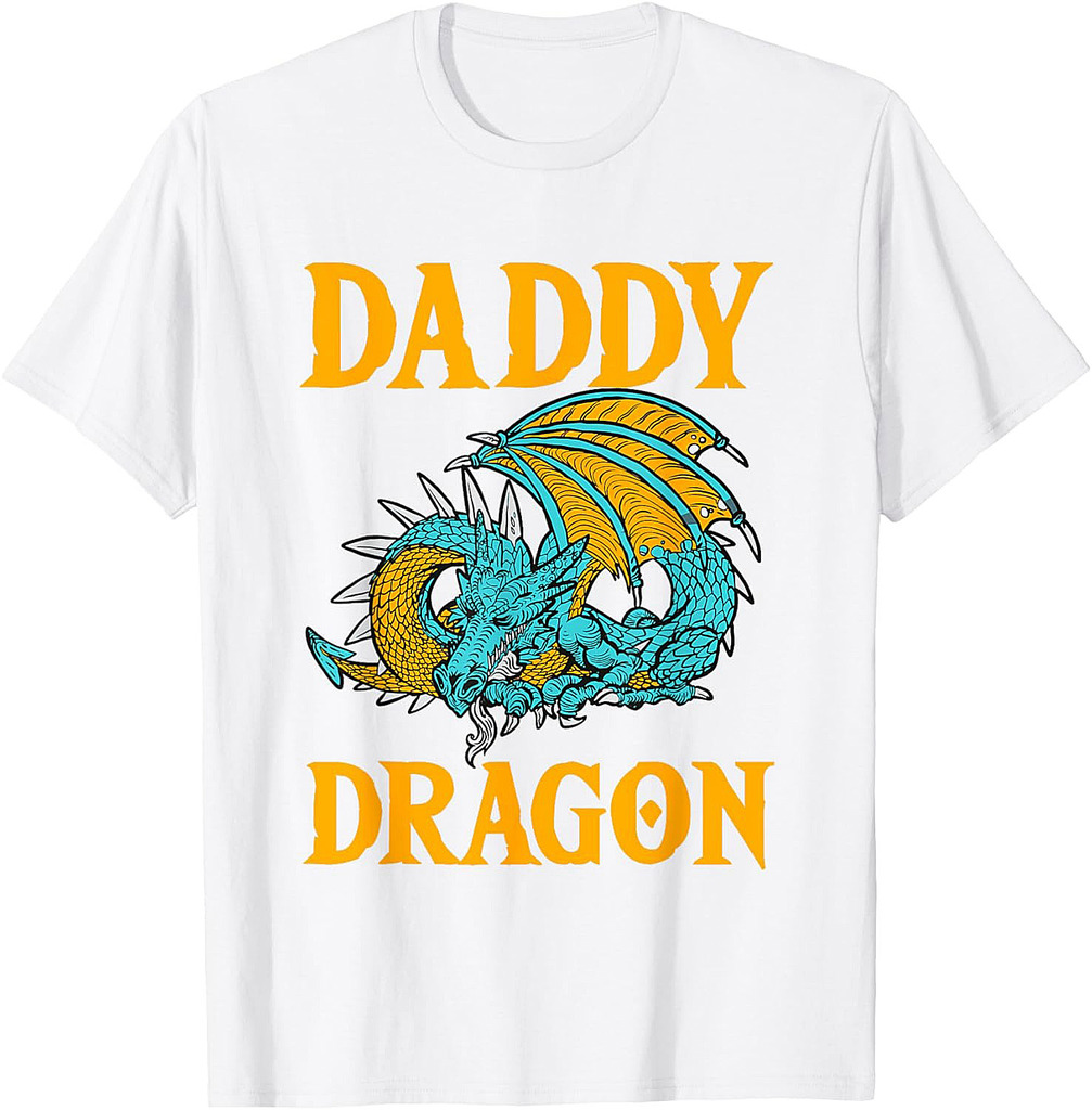 Daddy Dragon Mythical Father's Day Dad Legendary Creature T-Shirt
