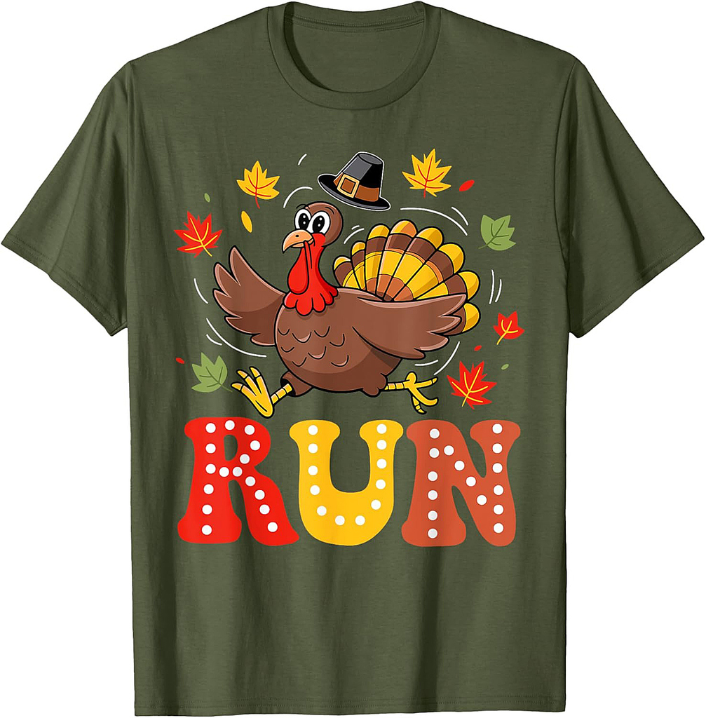 Turkey Run Run Costume Thanksgiving Running Turkey Trot T-Shirt