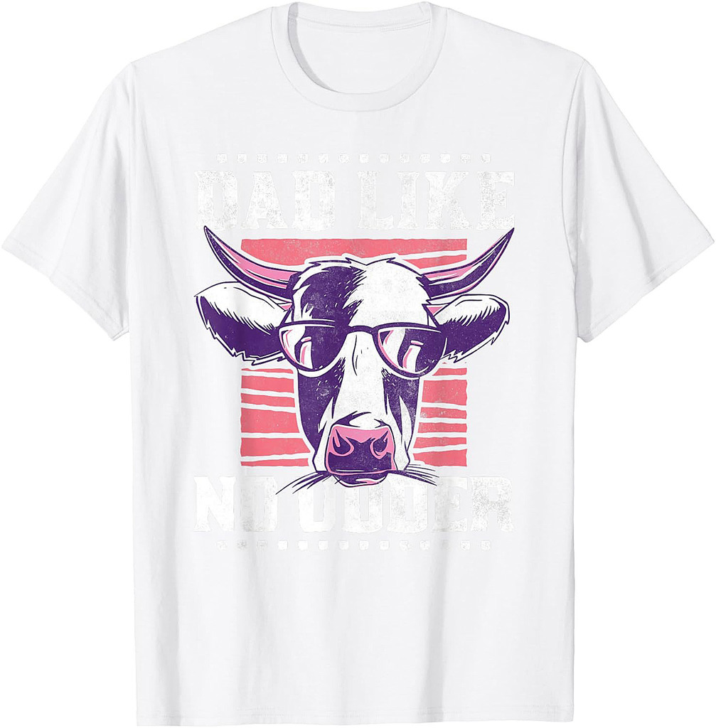 Dad like no udder, Father's Day Farmer T-Shirt