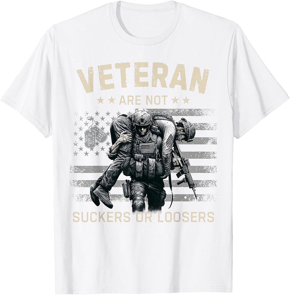 Veteran Are Not Suckers Vintage American Flag Veteran T-Shirt