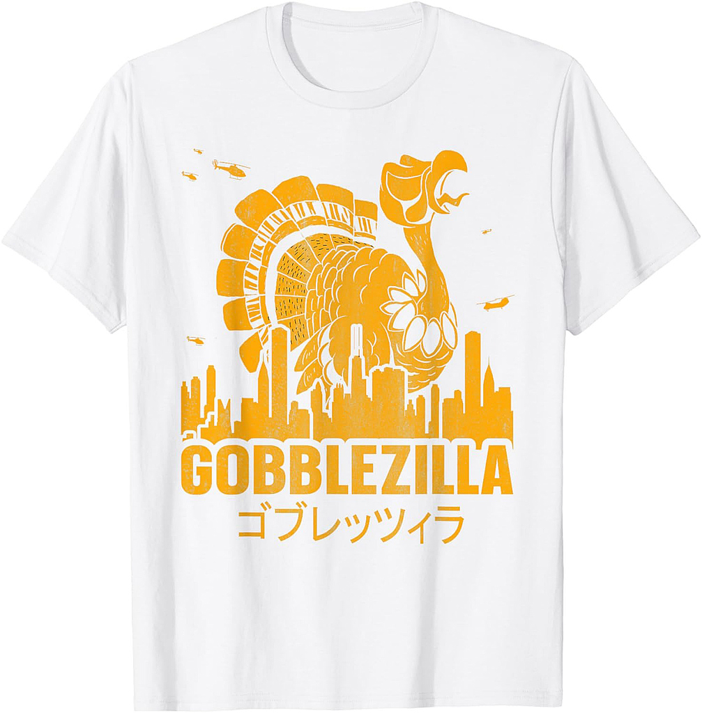 Turkey Day Thanksgiving Gobblezilla T-Shirt
