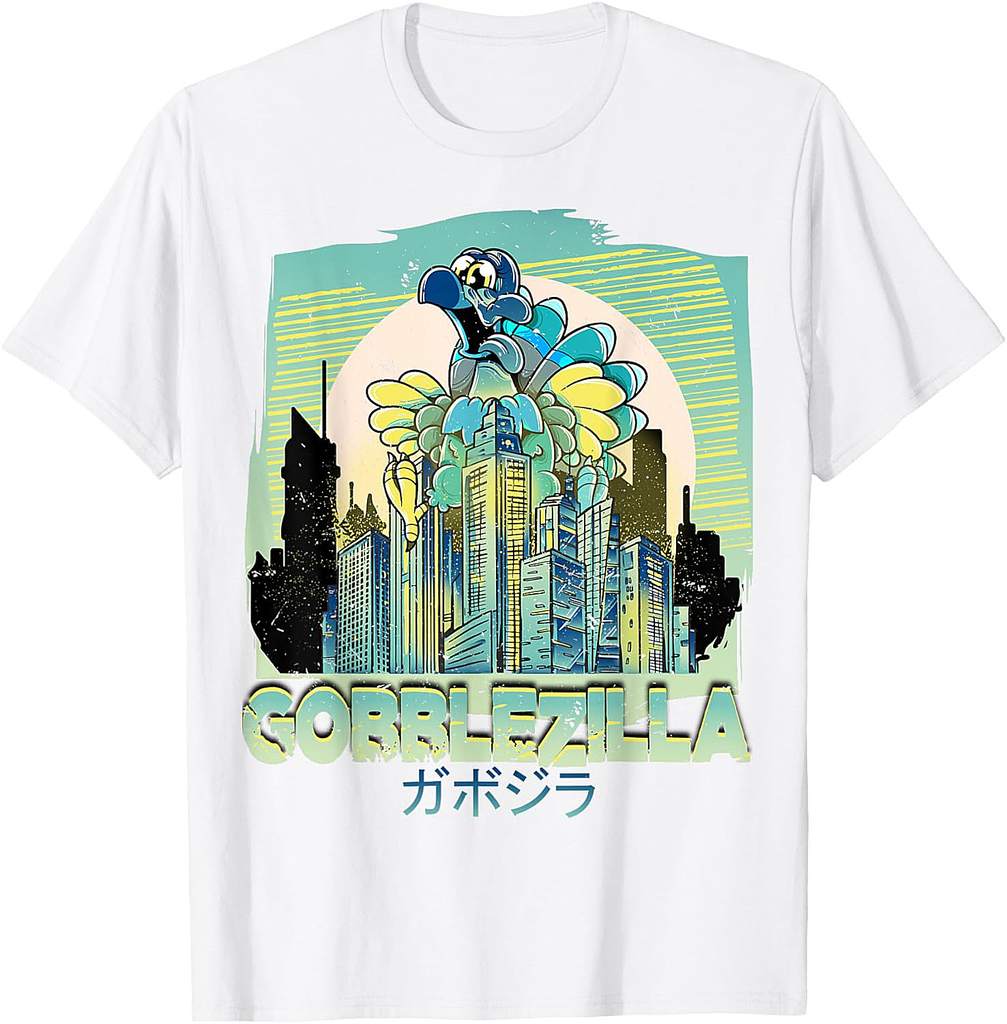 Turkey Day Thanksgiving Gobblezilla T-Shirt