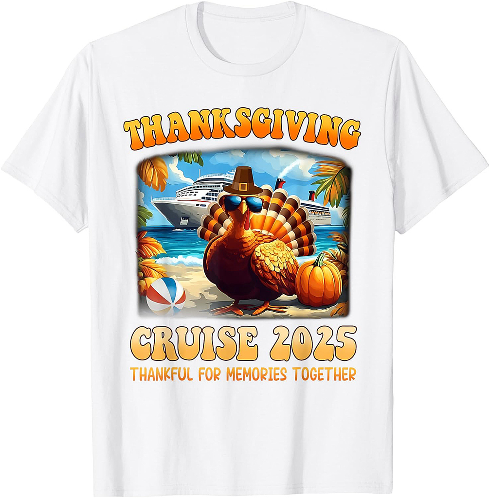 Thanksgiving Cruise 2025 Thankful for Memories Together T-Shirt