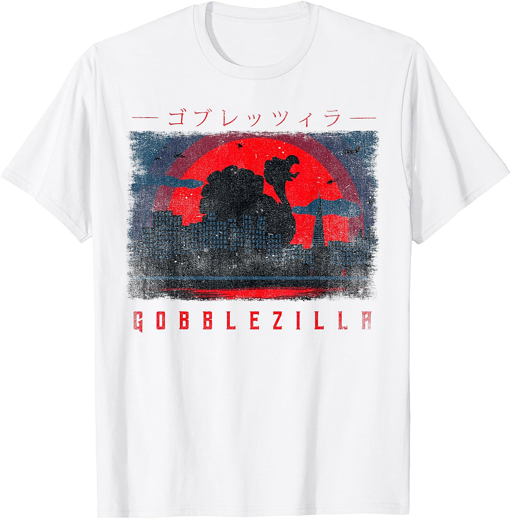Turkey Day Thanksgiving Gobblezilla T-Shirt