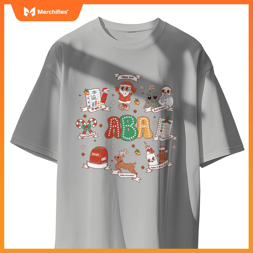ABA Christmas, Teacher Special Education ABA Christmas T-Shirt
