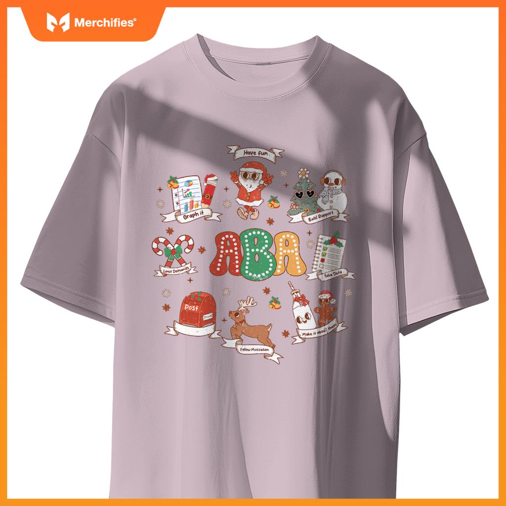 ABA Christmas, Teacher Special Education ABA Christmas T-Shirt