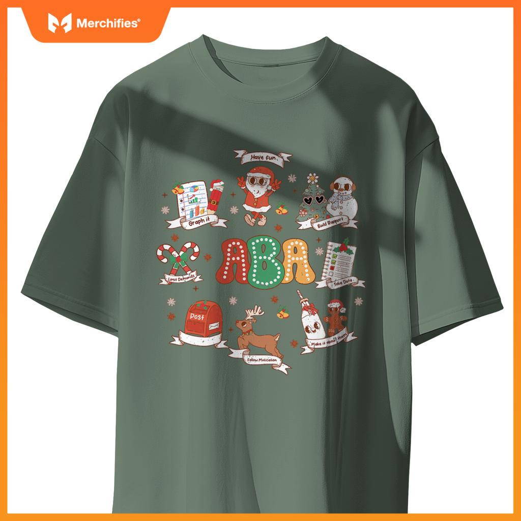 ABA Christmas, Teacher Special Education ABA Christmas T-Shirt