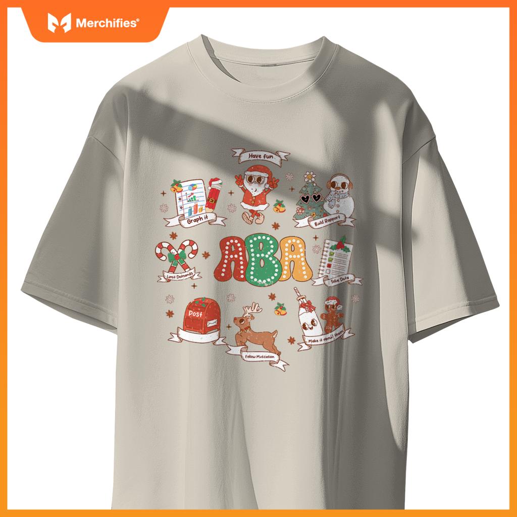 ABA Christmas, Teacher Special Education ABA Christmas T-Shirt