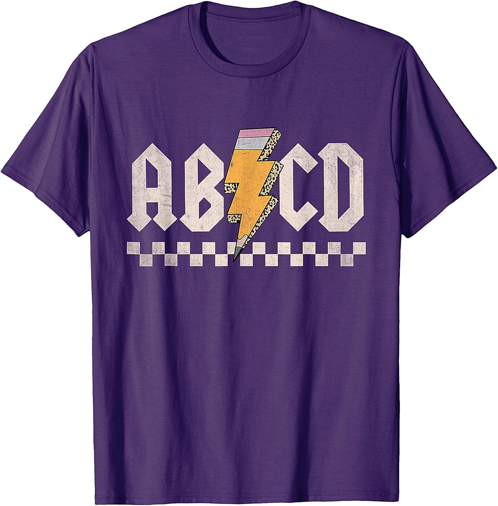 ABCD Back In Class First Day Back To School Teacher Student T-Shirt