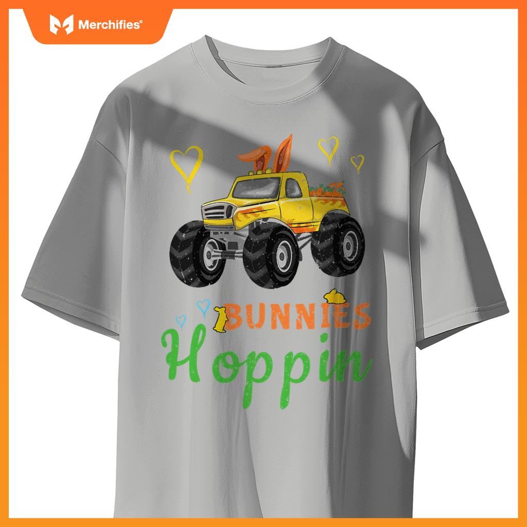 Monster Truck Bunny Rabbit Happy Easter Sunday T-Shirt