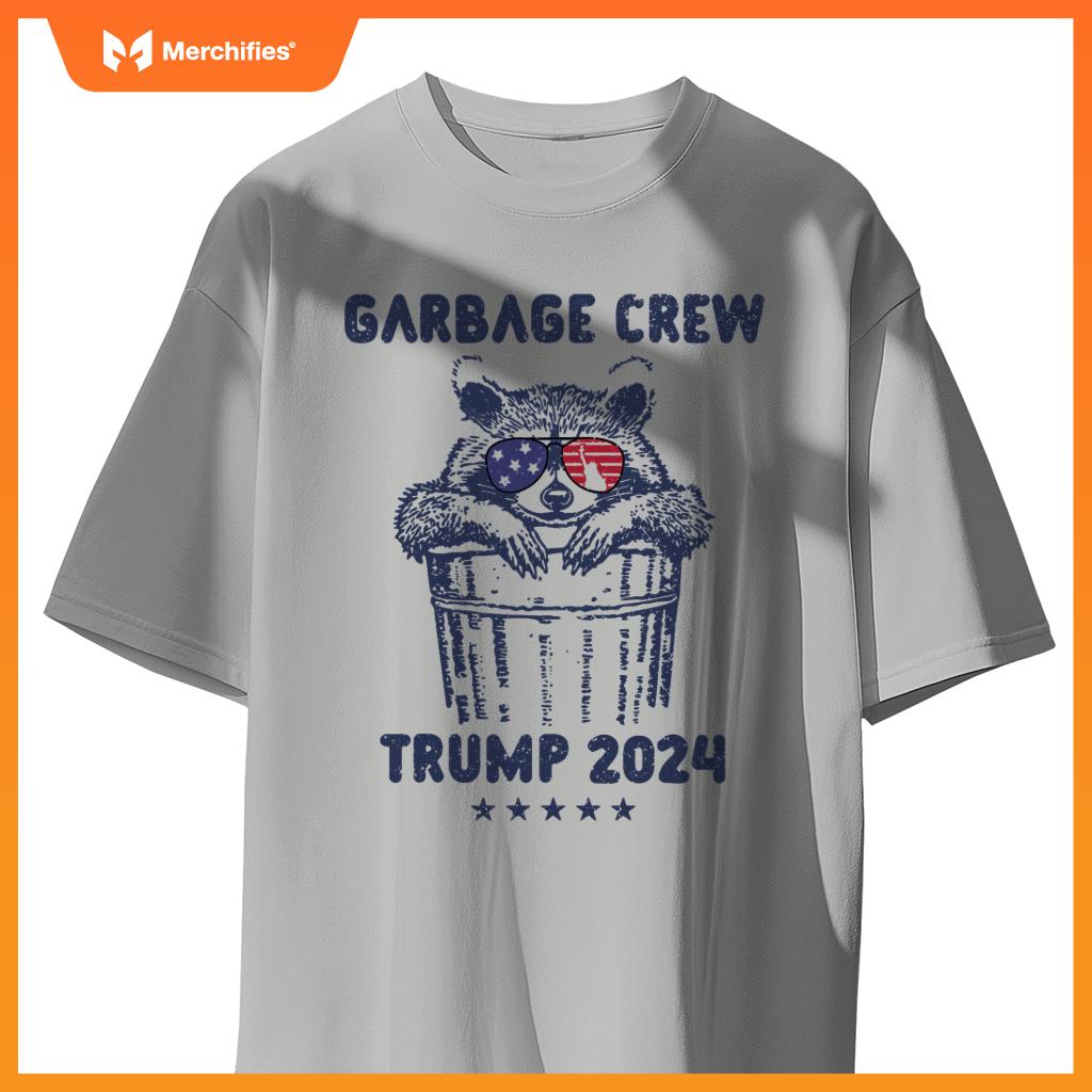Garbage Crew Trump Garbage Man in Trash Truck Election 2024 T-Shirt