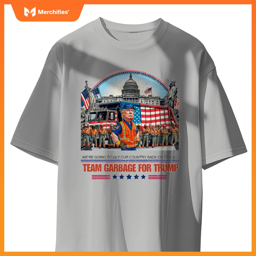 Garbage for trump team grabge vote trump funny Garbage Truck T-Shirt