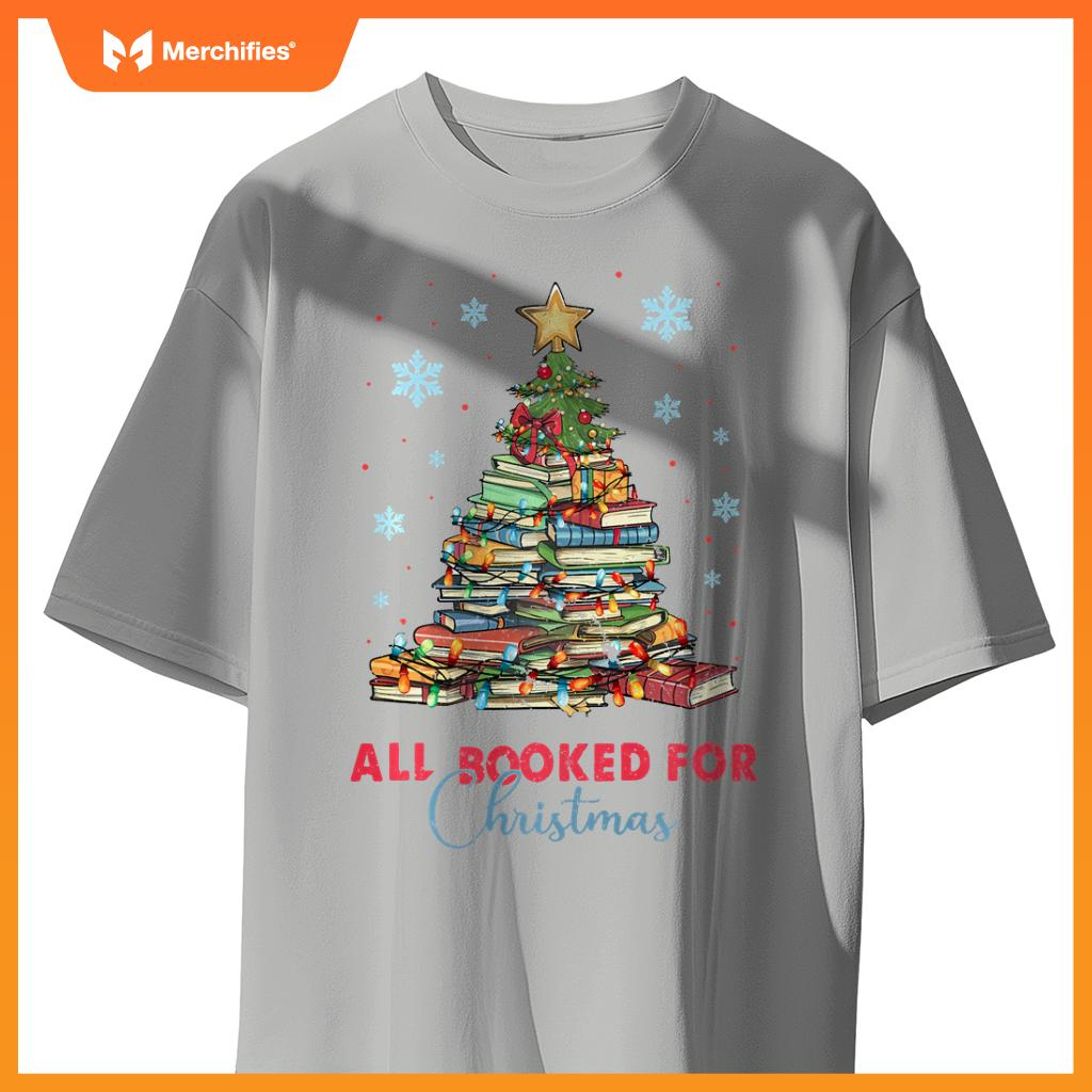 All Booked For Christmas Book Christmas Tree Teacher Library