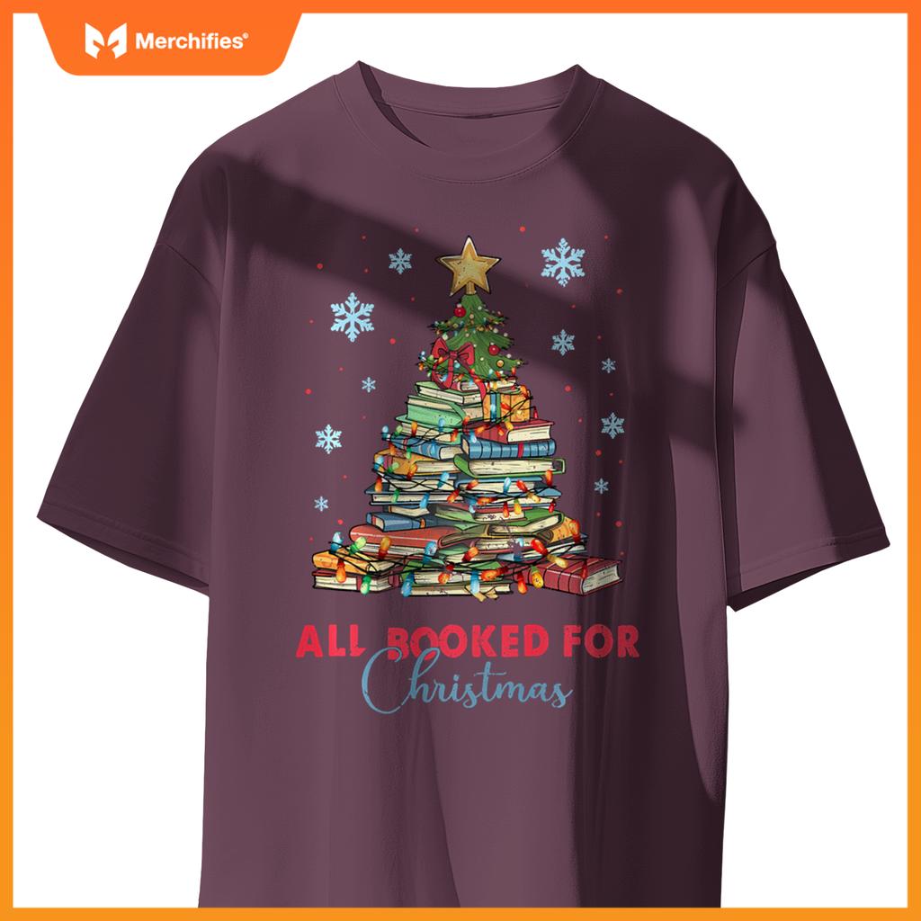 All Booked For Christmas Book Christmas Tree Teacher Library
