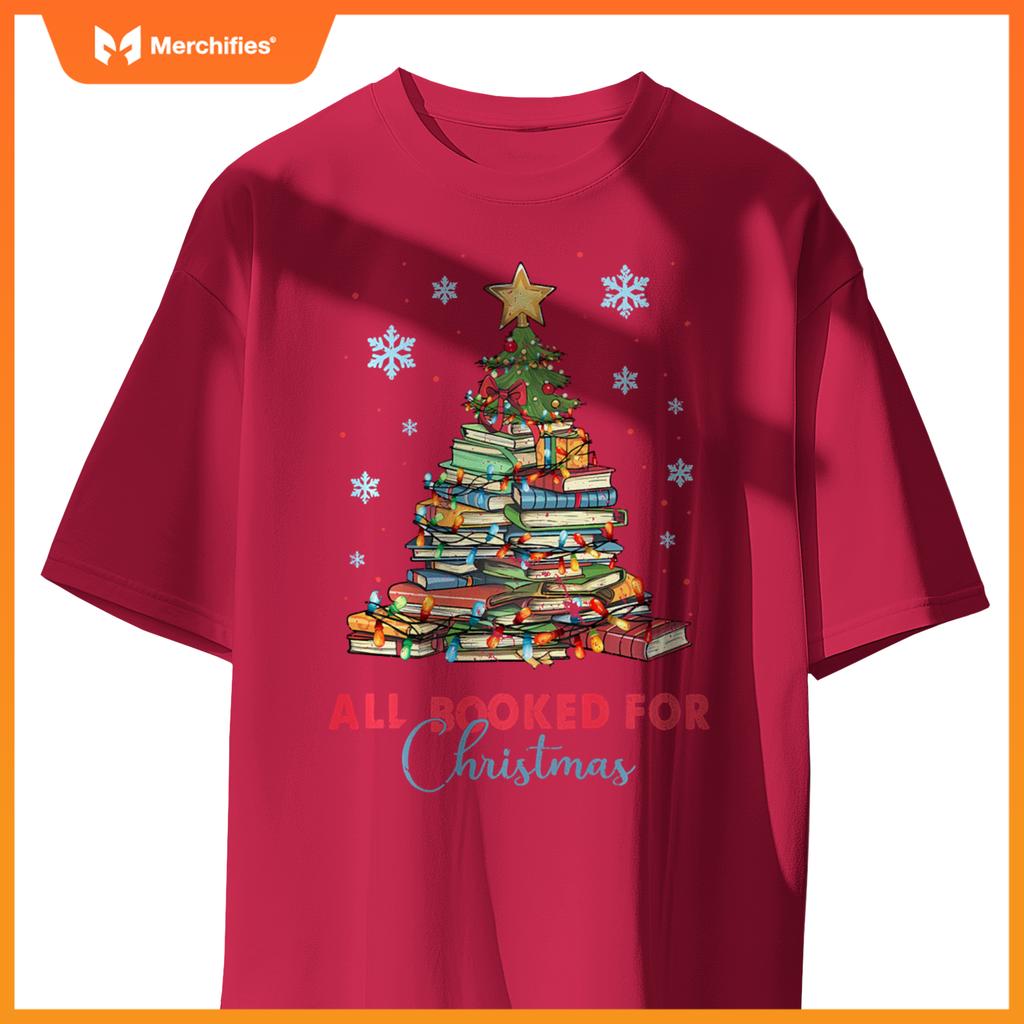 All Booked For Christmas Book Christmas Tree Teacher Library