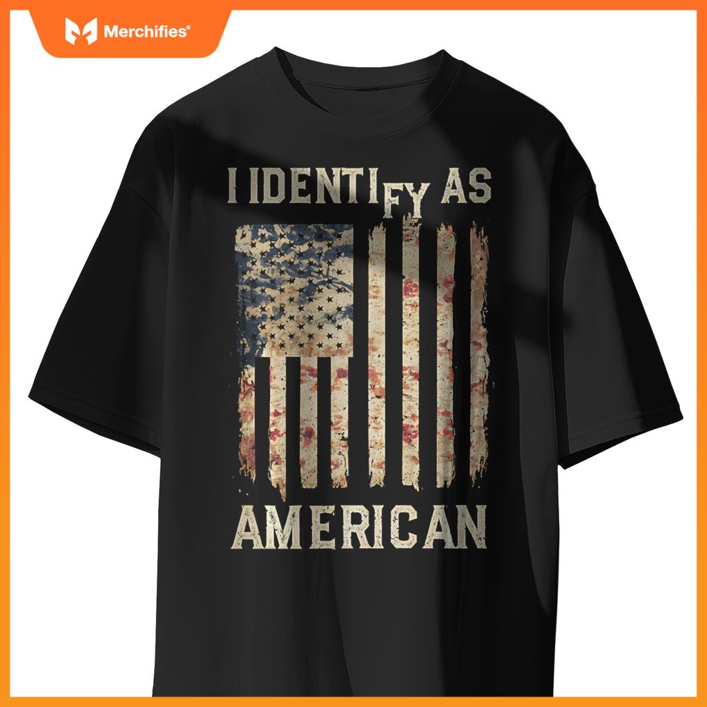 American Flag Patriotic USA Pride Distressed Vintage 4th of T-Shirt