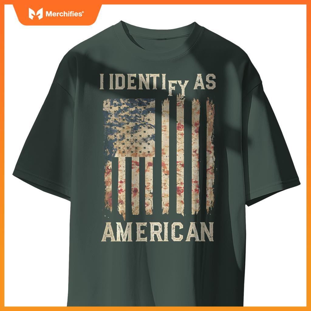 American Flag Patriotic USA Pride Distressed Vintage 4th of T-Shirt