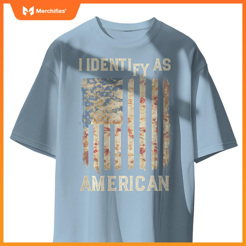 American Flag Patriotic USA Pride Distressed Vintage 4th of T-Shirt