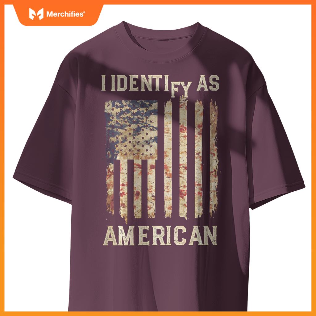 American Flag Patriotic USA Pride Distressed Vintage 4th of T-Shirt
