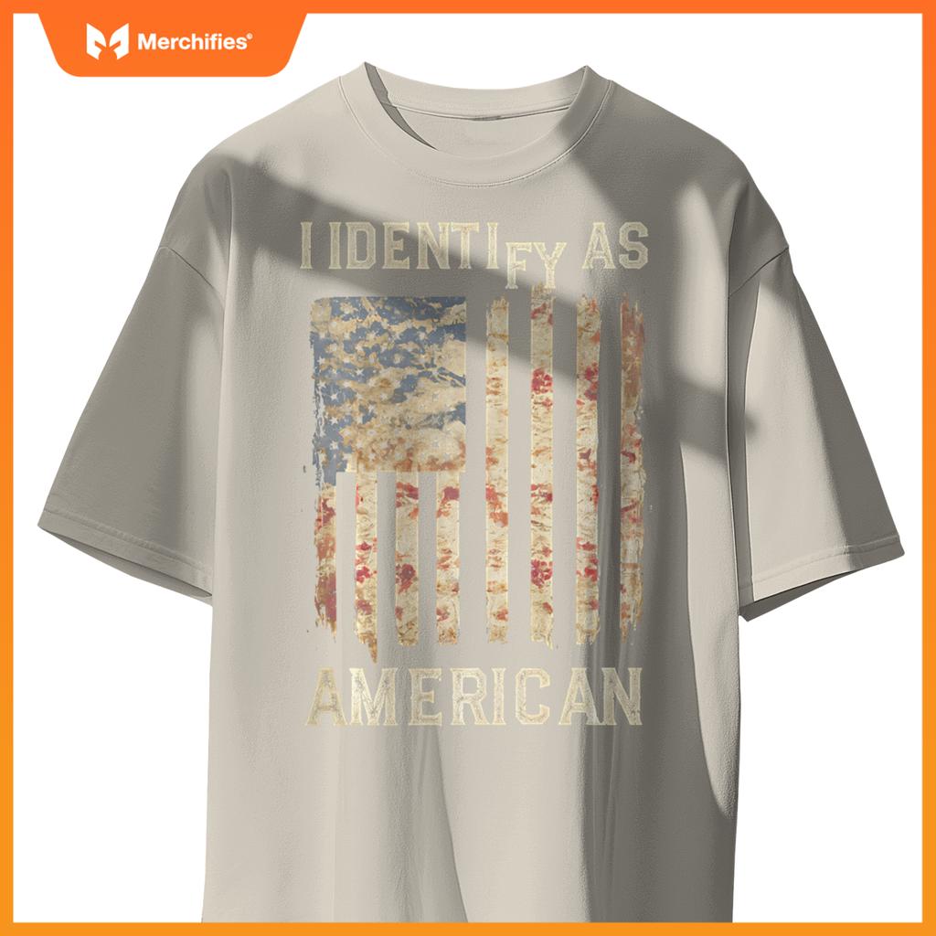 American Flag Patriotic USA Pride Distressed Vintage 4th of T-Shirt