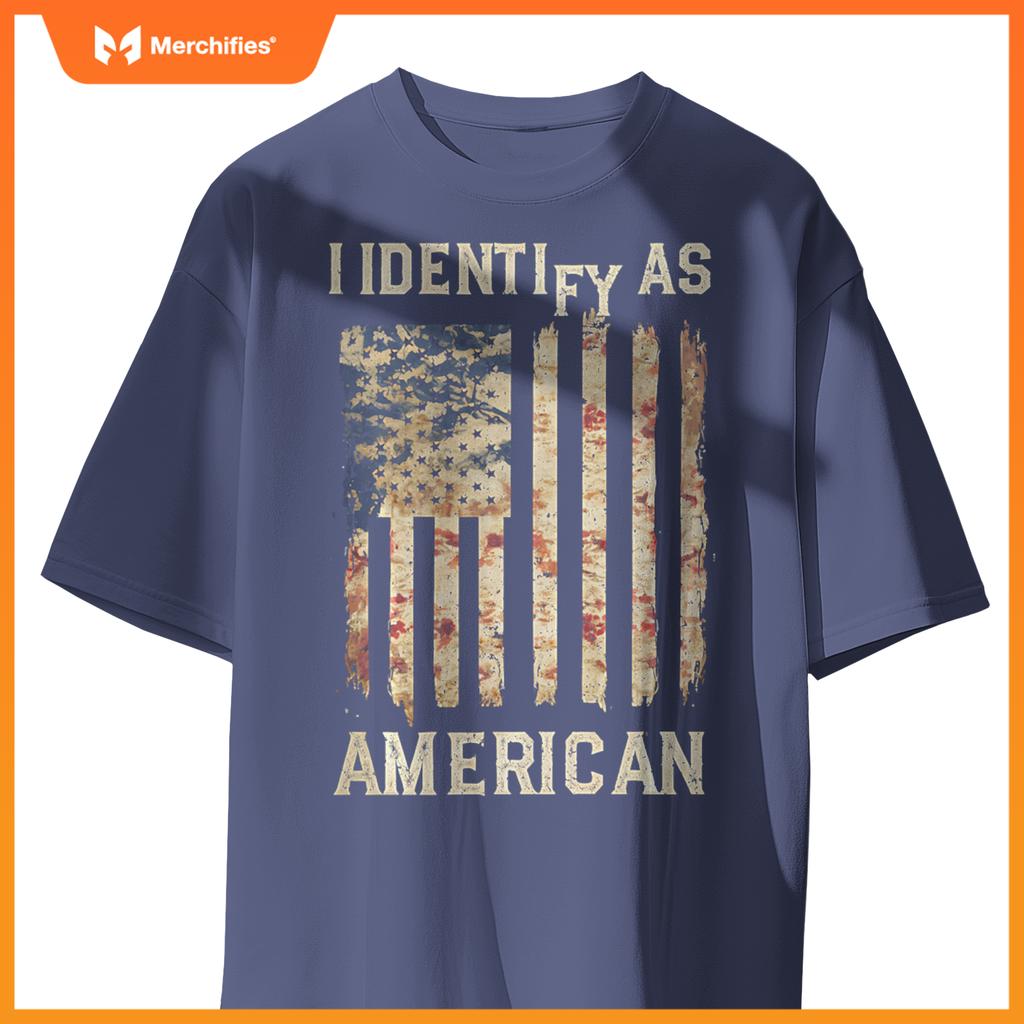 American Flag Patriotic USA Pride Distressed Vintage 4th of T-Shirt
