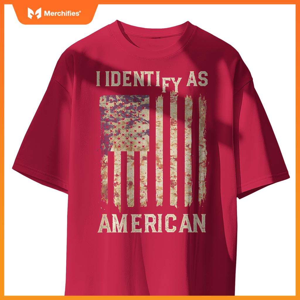 American Flag Patriotic USA Pride Distressed Vintage 4th of T-Shirt