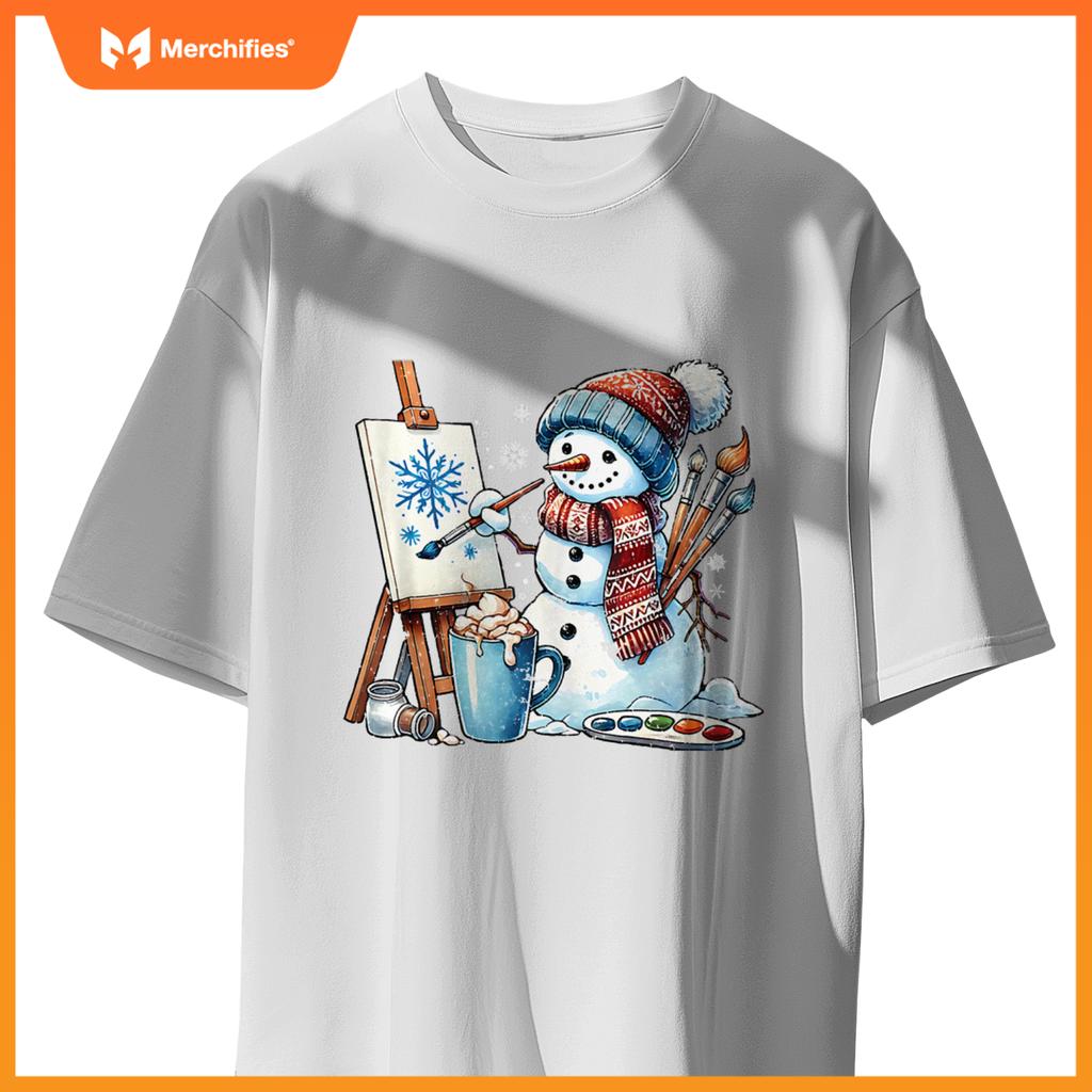Artist Snowman Painter Art Lover Teacher Student Christmas