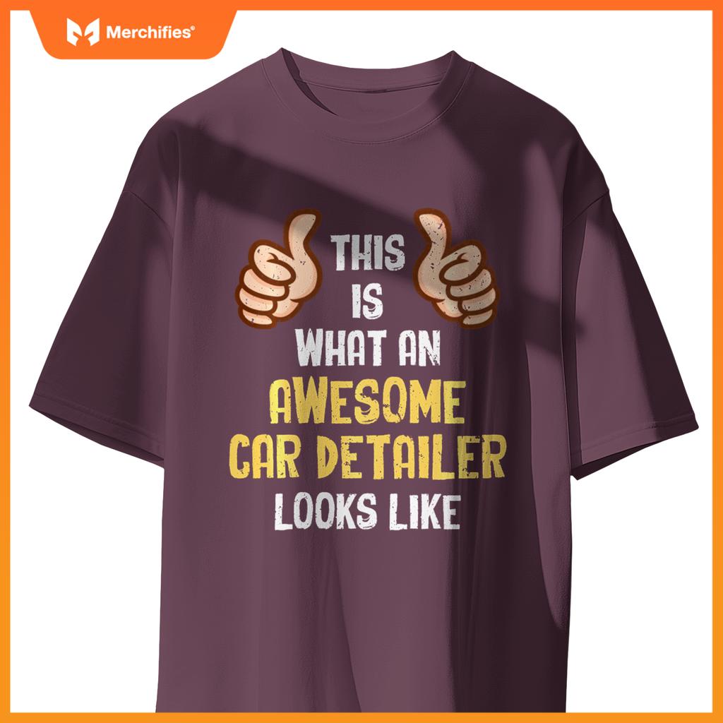 Awesome Car Detailer Car Washer Cleaning Expert Graphic T-Shirt