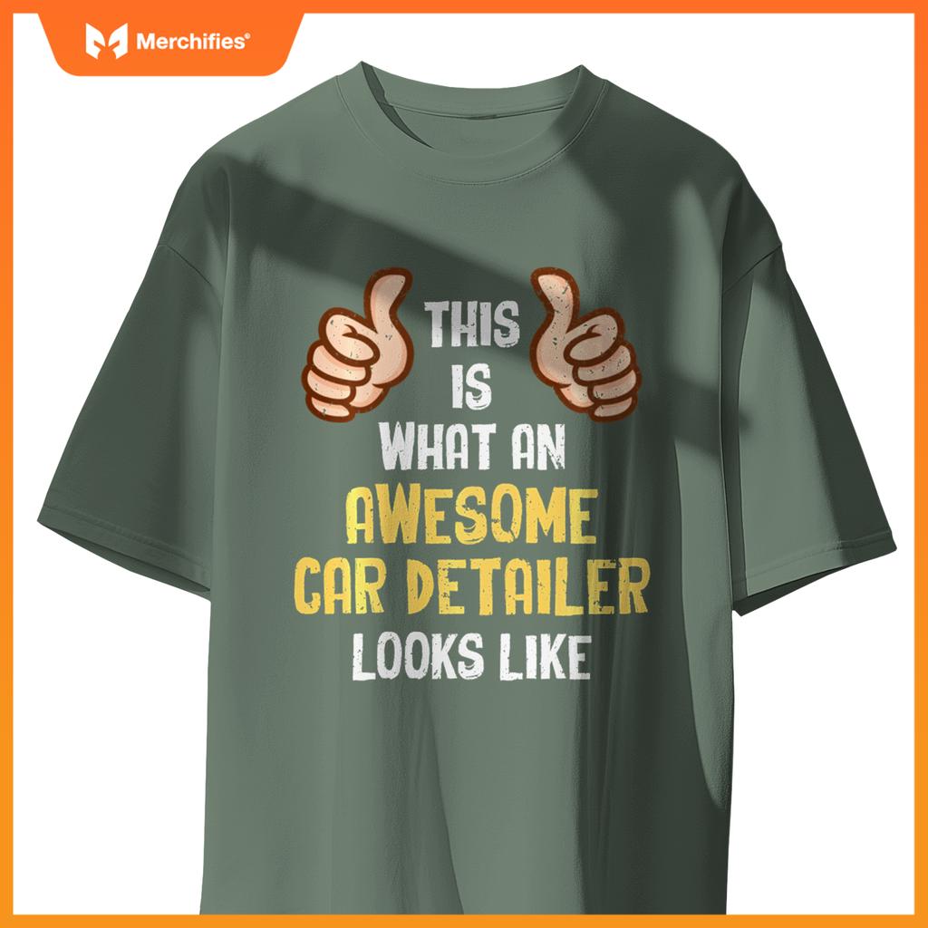 Awesome Car Detailer Car Washer Cleaning Expert Graphic T-Shirt