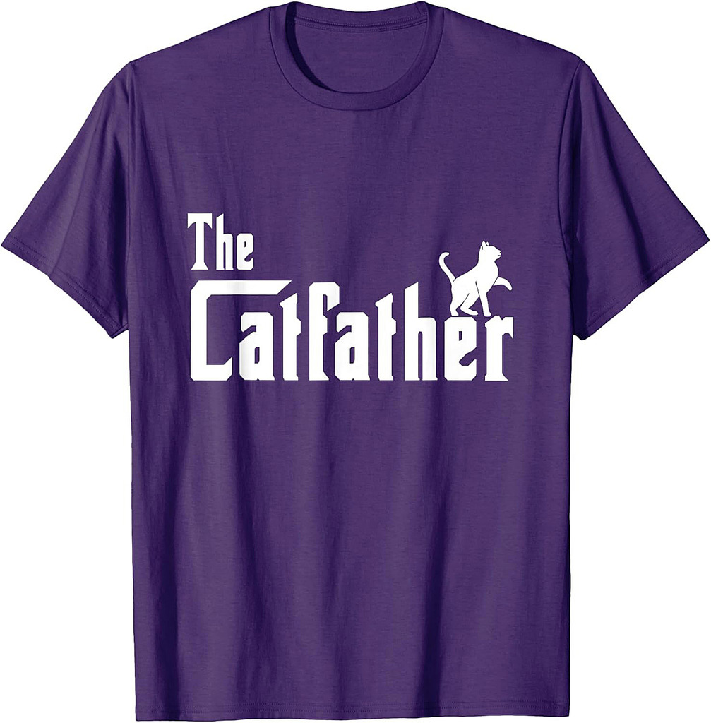 Best Cat Dad Fathers Day Men Cat father  The Catfather T-Shirt