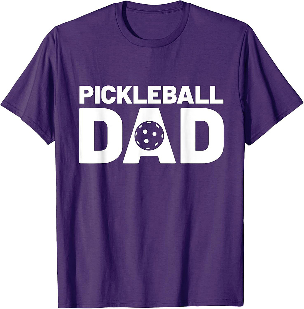 Funny Fathers Day Pickleball Dad Pickleball Lover Proud Dad T-Shirt