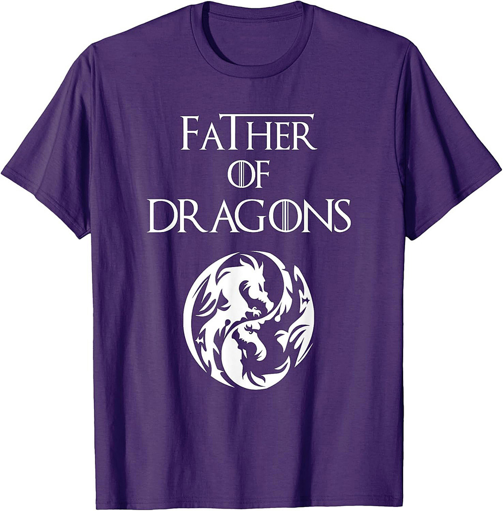 Father of Dragons T Shirt Fathers Day Gift T-Shirt