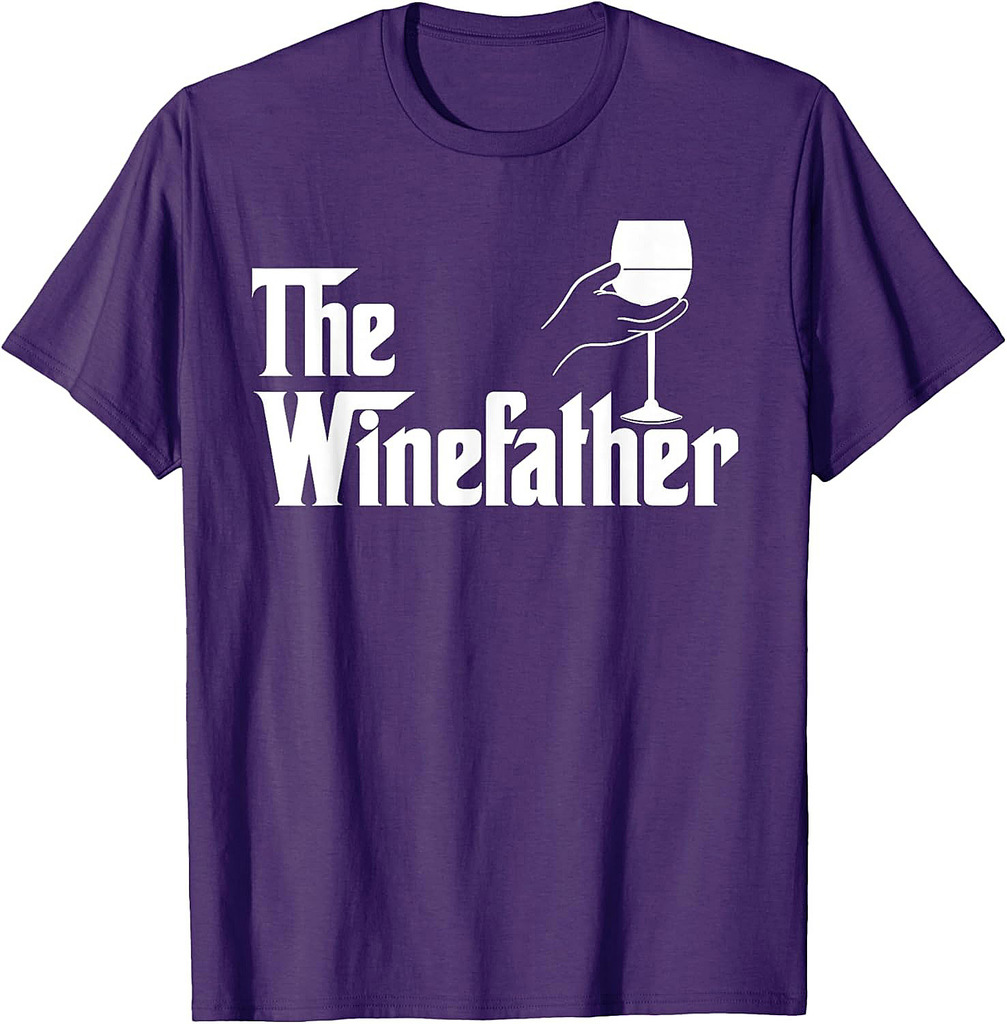 Winefather Wine Dad Dad Red Wine White Wine Funny Gift T-Shirt