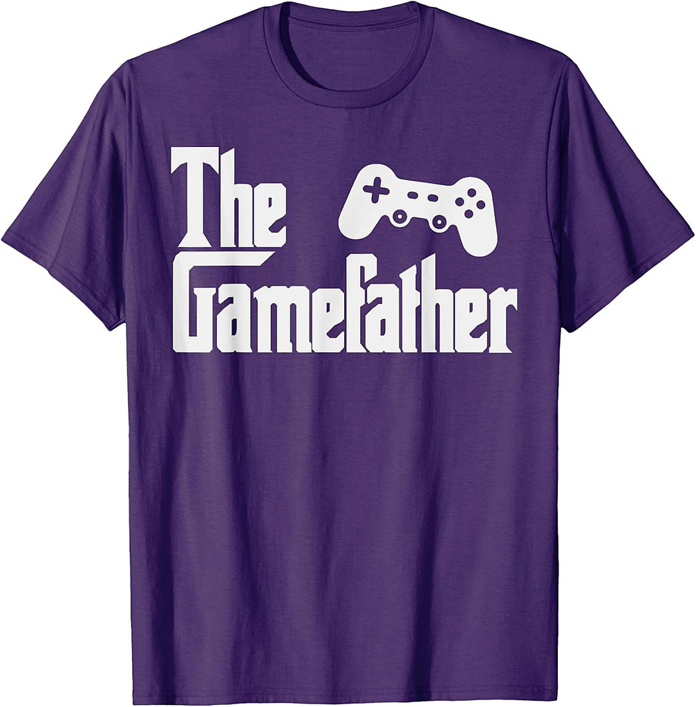 Funny Fathers Day The Gamefather Game Gaming Gamer Dad Gift T-Shirt