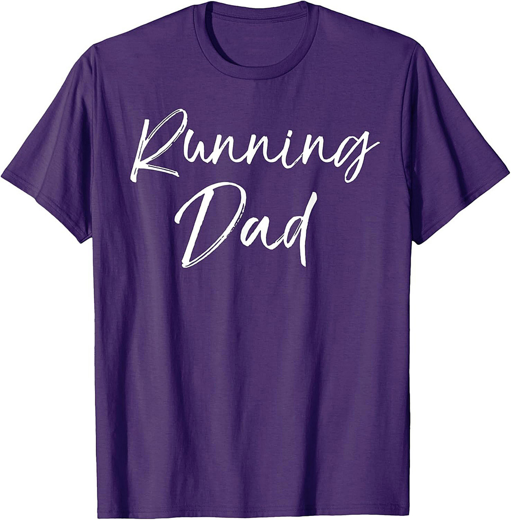 Mens Runner Gift for Men Run Workout Gear Fathers Day Running Dad T-Shirt