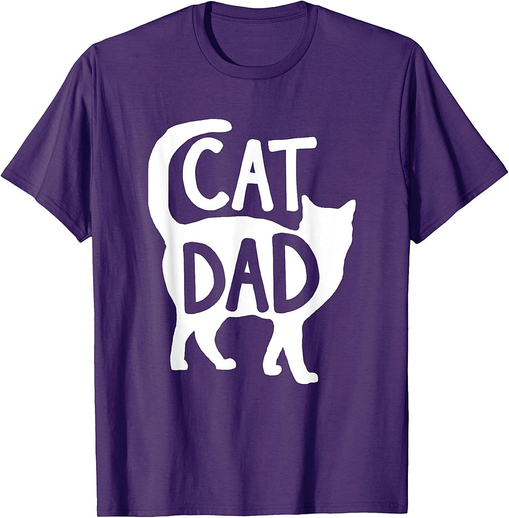 Best Cat Dad Fathers Day Men Kitty Daddy Papa T-Shirt