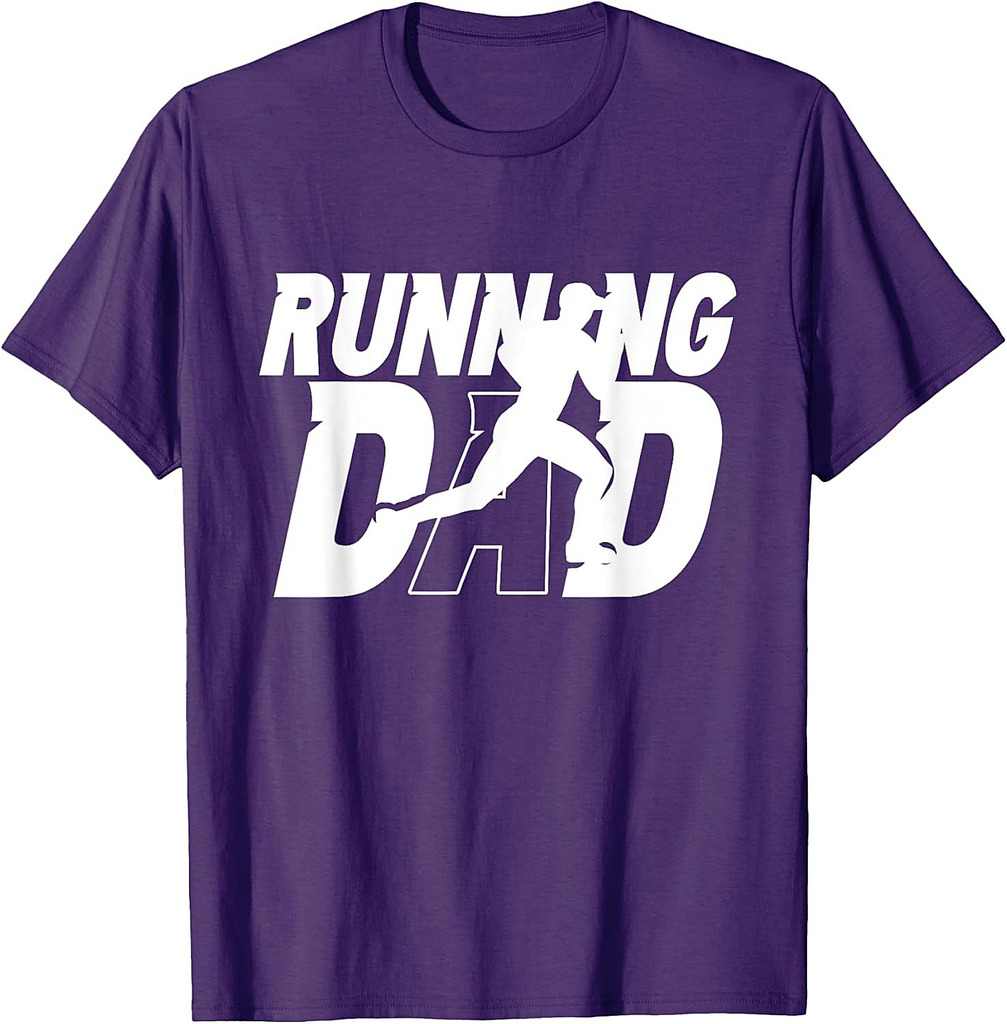 Running Dad Daddy Father Jogging Papa Father's Day T-Shirt
